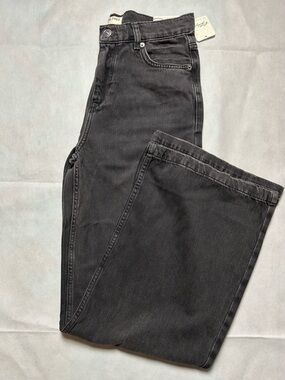 We the free black the stride denim wide leg NWT size 26